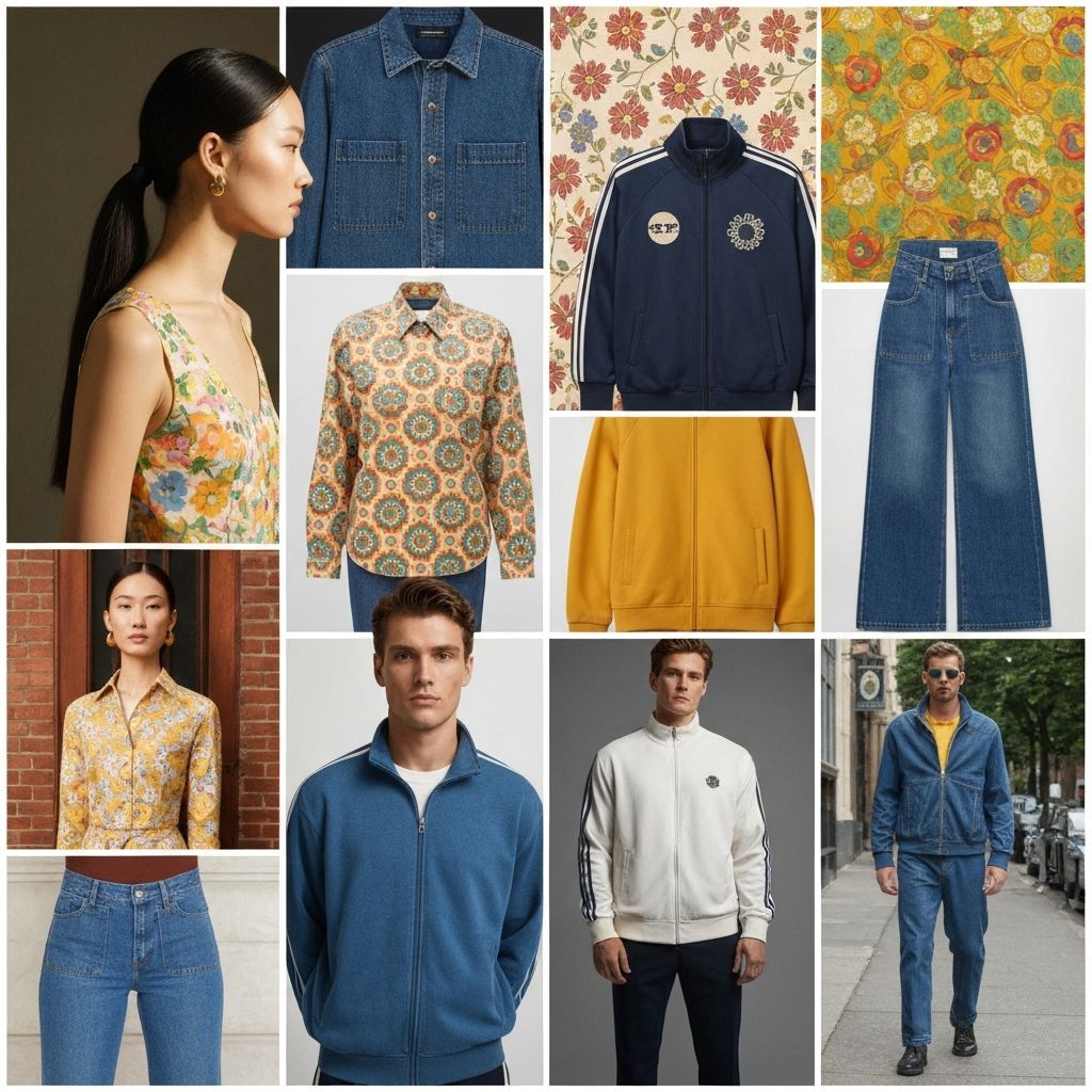 Retro fashion collage