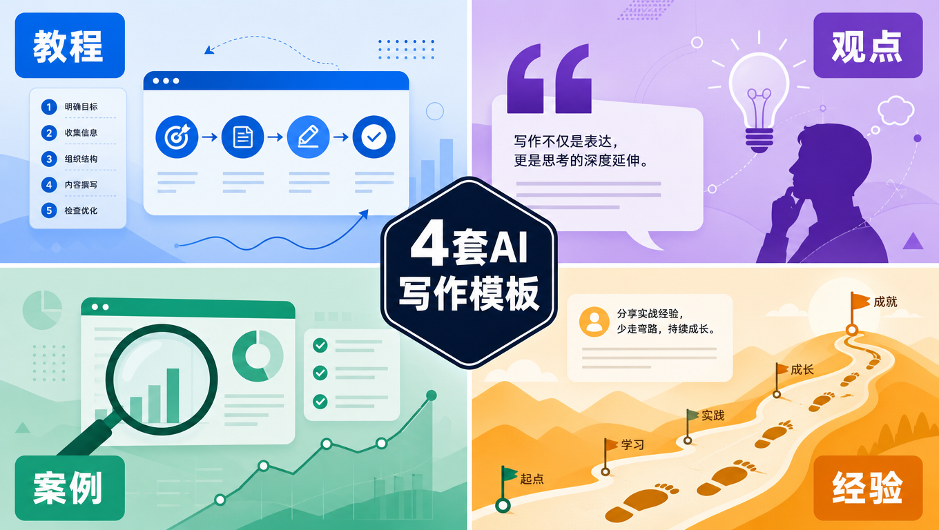 You are currently viewing 教程类 观点类 案例分析类 经验分享类AI写作提示词（符完整提示词模板）
