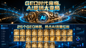 Read more about the article 刚刚，AI营销圈炸锅了：25个”GEO神器”开源，有人要慌了